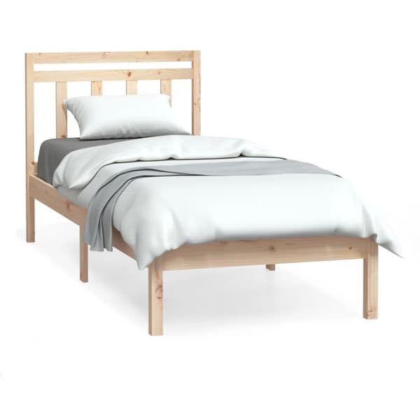 Sängram massivt trä 75x190 cm