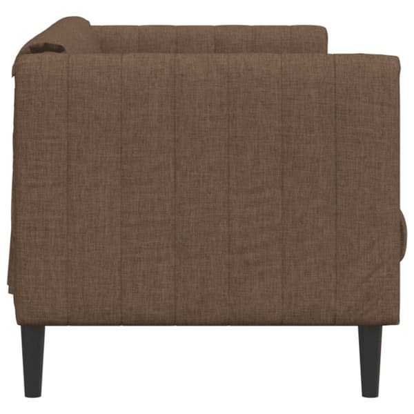 Soffa 2-sits brun konstmocka