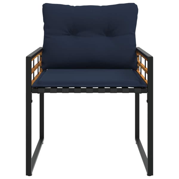 Utemöbelset med kudde 4 pcs Marinblå