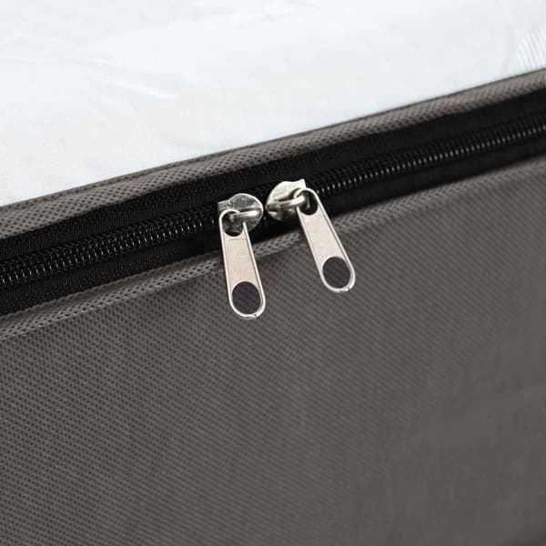 Förvaringslåda med transparent toppfönster 2 pcs Grå