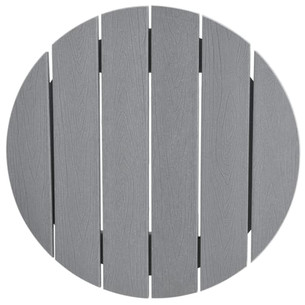 Trädgårds Bar Set 3 pcs Ljusgrå HDPE