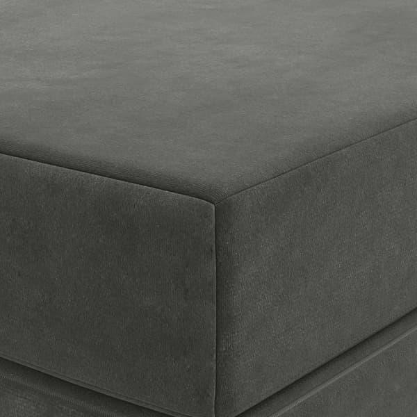 Fällbar Soffbed 80 x 67 x 45 cm Mörkgrå
