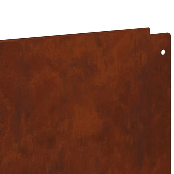 Kant för gräsmatta 30 pcs 100 x 18 cm Stål Rostig