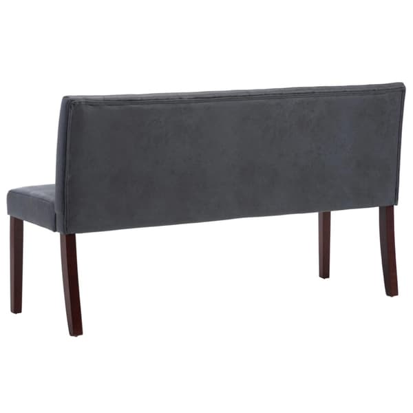 Bänk 148,5 cm konstmocka grå