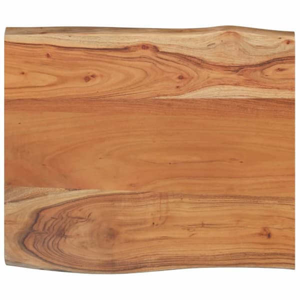 Bordsskiva 70x60x2,5 cm rektangulär massiv akacia rustik kant