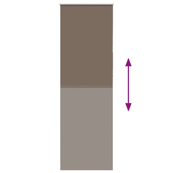Mörkläggningsgardin kaffe 85x230 cm tyg bredd 80,7 cm polyester