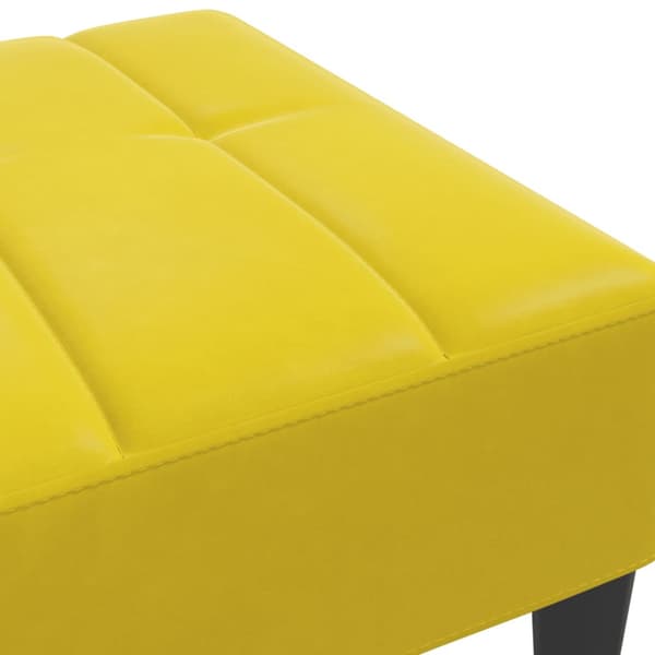Fotpall Gul 77x55x31 cm sammet