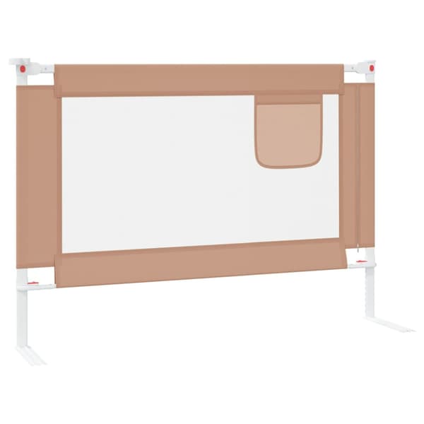 Sängskena för barn taupe 90x25 cm tyg