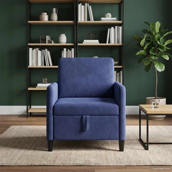 Soffa med förvaring Polisblå 72 x 78 x 87 cm Polyester