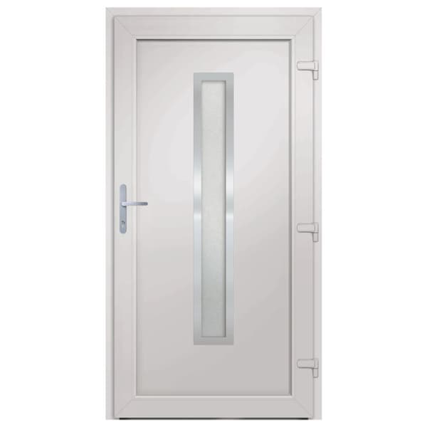 Ytterdörr vit 108x208 cm PVC