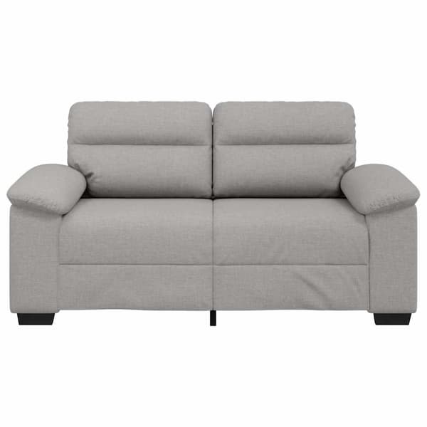 2-sitssoffa molngrå 160x81x84 cm tyg