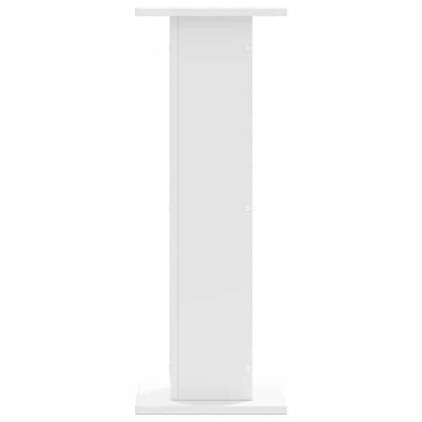Högtalarställ 2 st vit 30x30x80 cm konstruerat trä