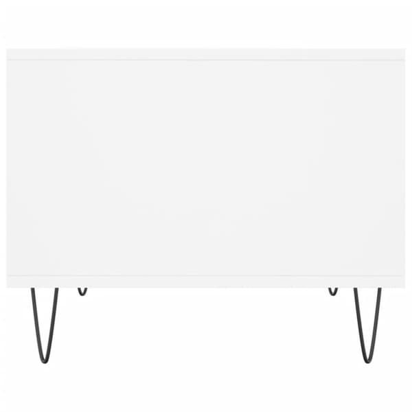 Soffbord vit 60x50x40 cm konstruerat trä