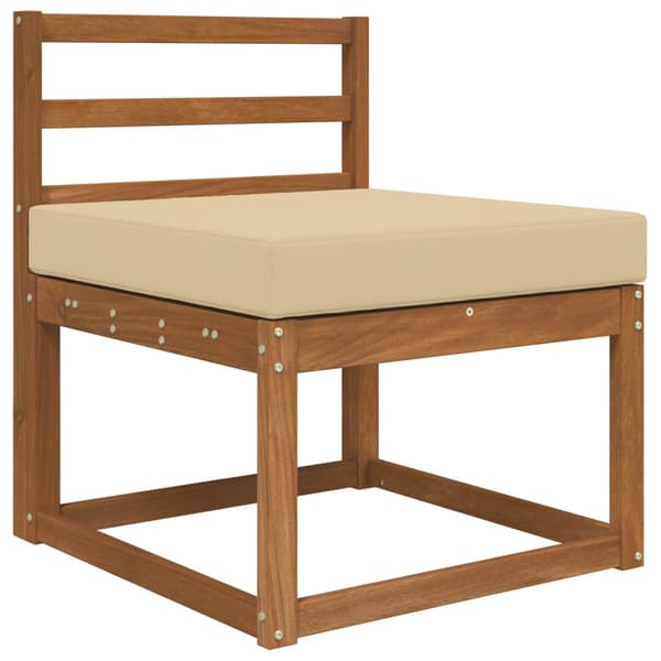 Utomhus Soffa Kudde Beige 60 x 60 x 8 cm Polyester