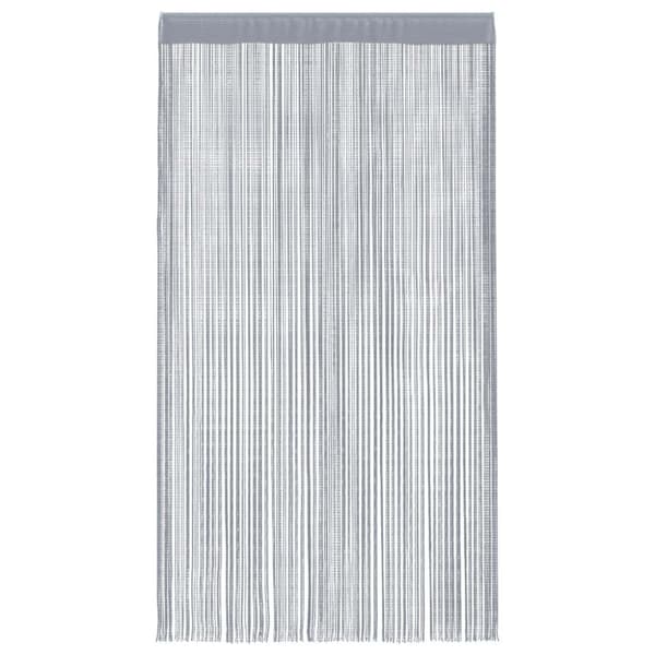 Stränggardiner 2 st ljusgrå 140x250 cm