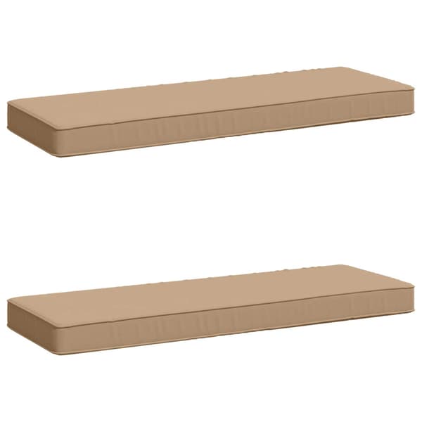 2-delade Bänk Kuddar VUGHT 2 st 100% Polyester Sand