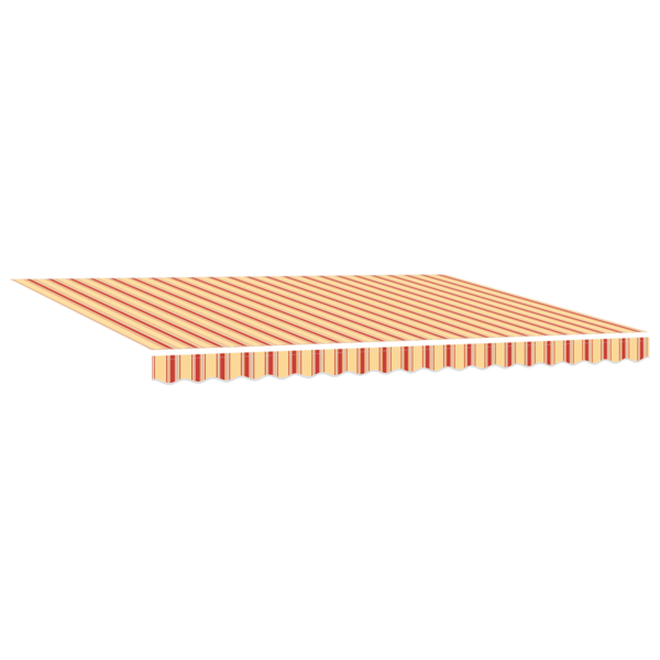 Utfällbar markis Gul och Orange 450 × 300 cm