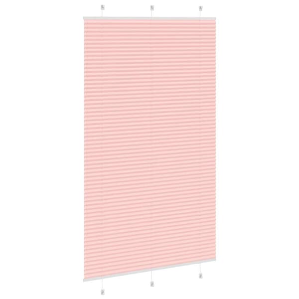 Plisserad persienn rosa 115x200 cm tyg bredd 114,4cm polyester