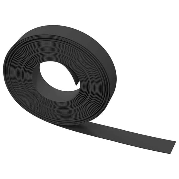 Trädgårdskant 25 m 10 cm PE Svart