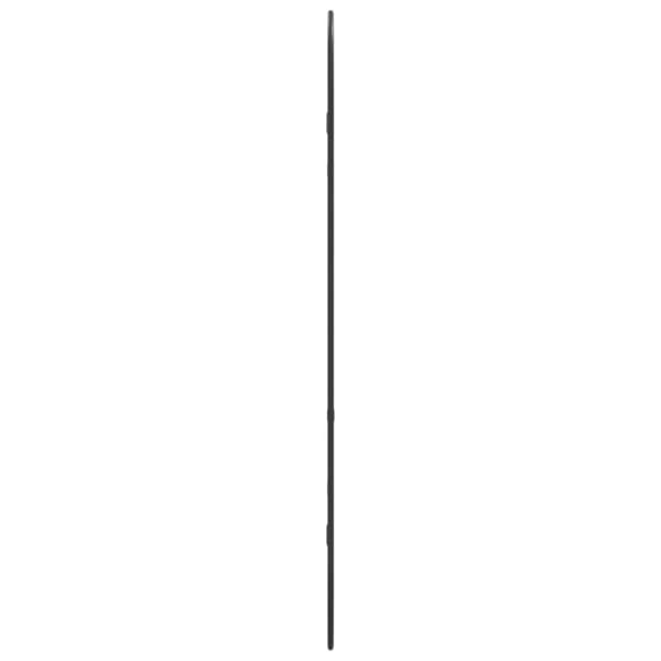 Väggspegel svart 90x40 cm oval