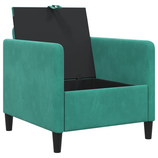 Soffa med förvaring Turkos 72 x 78 x 87 cm Polyester