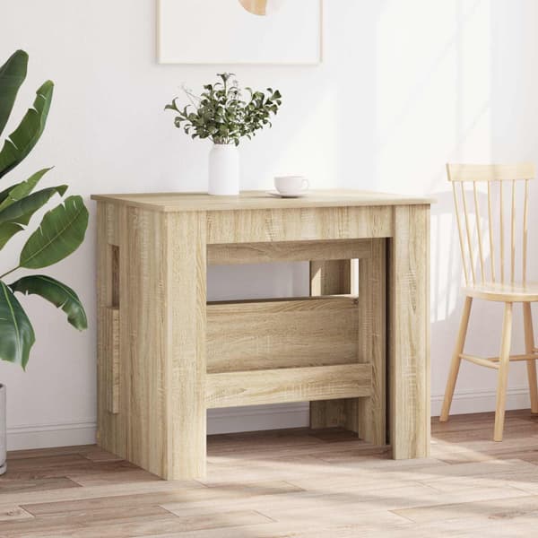 Matbord 180 x 85 x 75 cm Konstruerat trä Sonoma-ek Rektangulär