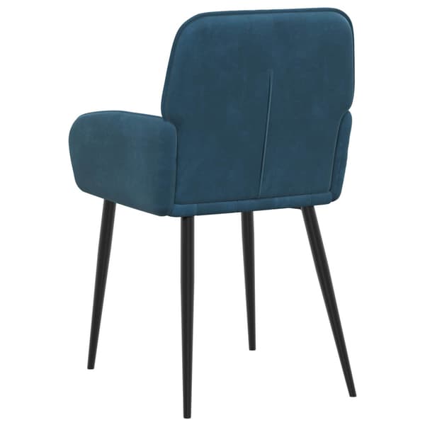 Matstolar 6 pcs Sammet Blå 57 x 50 x 85 cm