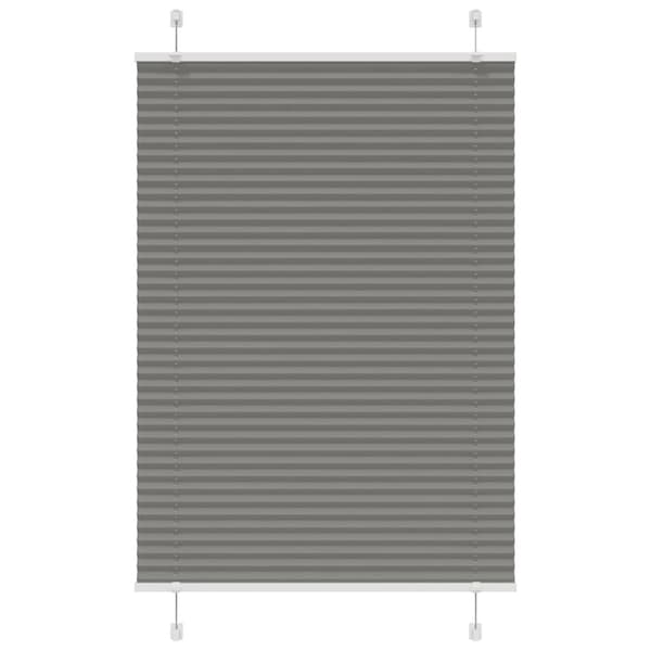 Plisserad persienn antracit 85x100cm tyg bredd 84,4cm polyester