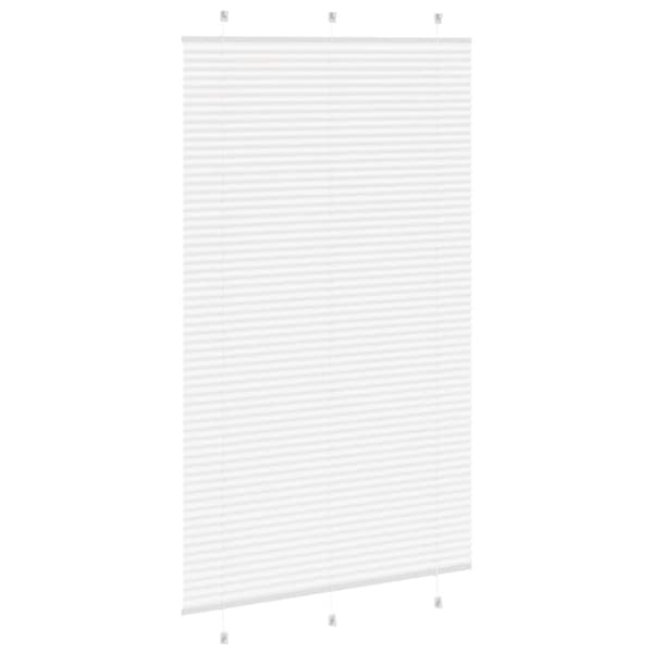 Plisserad persienn vit 115x200 cm tyg bredd 114,4cm polyester