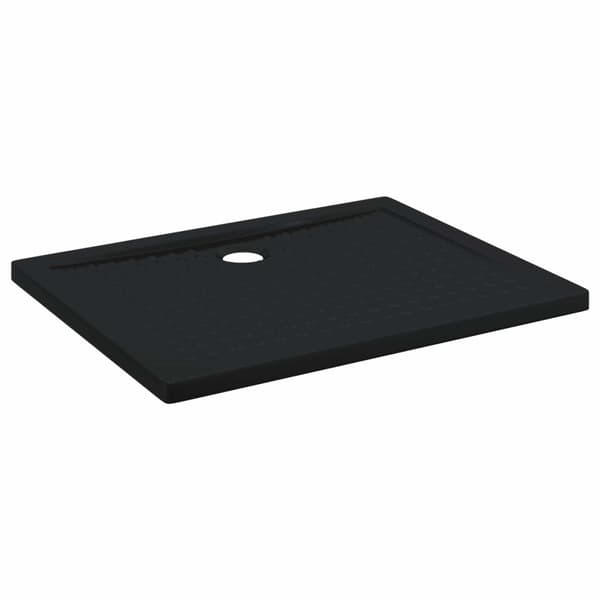 Duschbas Tray med Prickar 100 x 80 x 4 cm ABS Svart