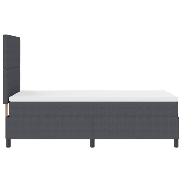 Bäddfjäder Mörkgrå och vit 90 x 200 cm Kordread tyg