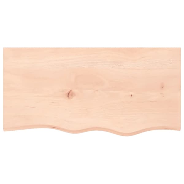 Hyllplan 80x40x(2-4) cm obehandlad massiv ek
