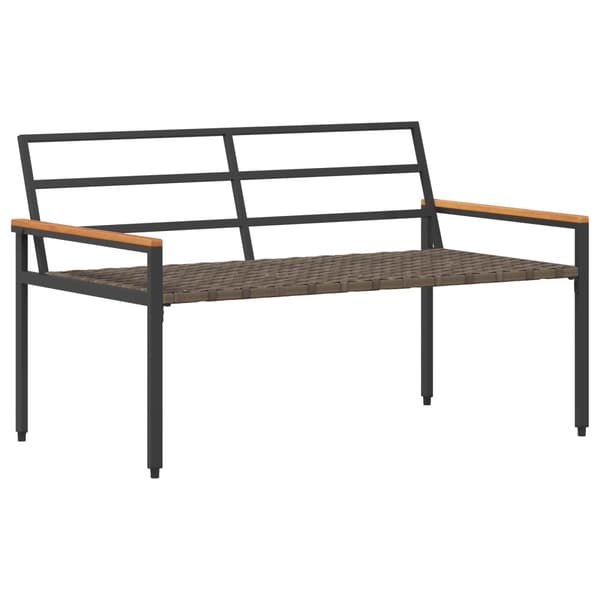 Utemöbelset 4 pcs Gräddvit konstrotting