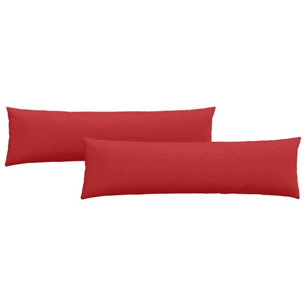 Sofakuddar 2 pcs Röd 145 x 40 cm tyg
