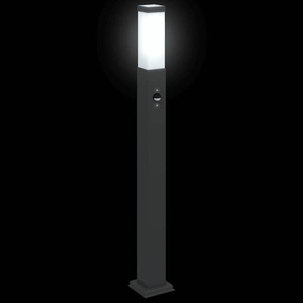 Pollare med sensor 80 cm svart IP44