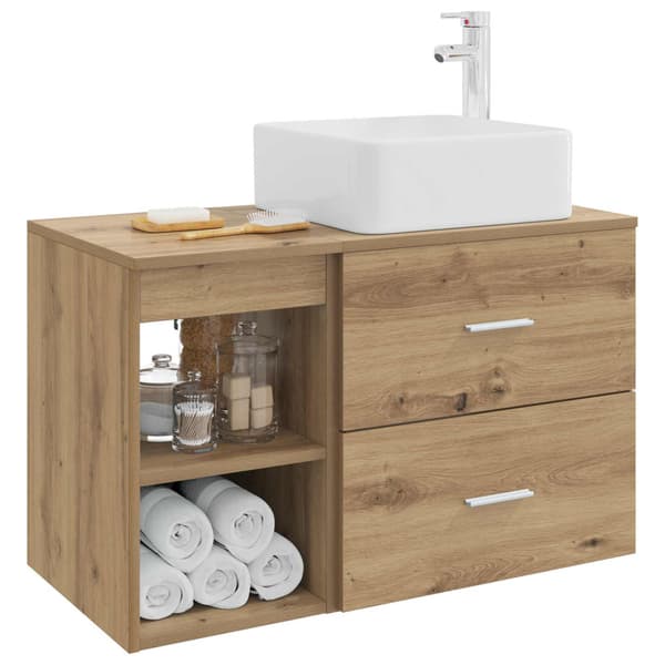 Badrumsmöbelset 2 pcs Artisan-ek Konstruerat trä