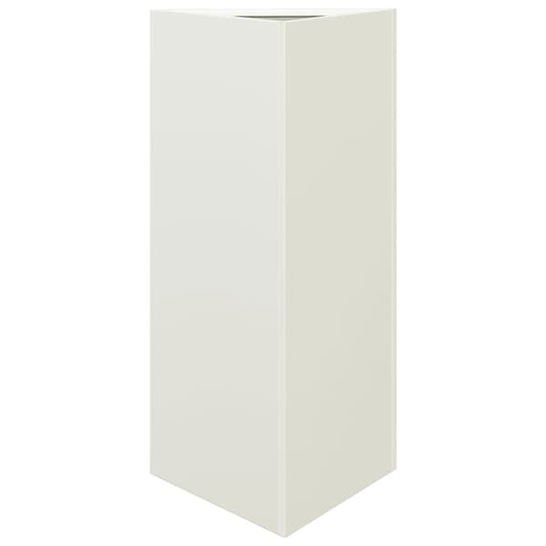 Odlingslådor 2 st vit triangulär 40x34,5x75 cm stål
