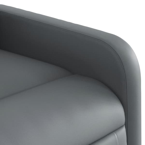 Reclinerfåtölj grå konstläder