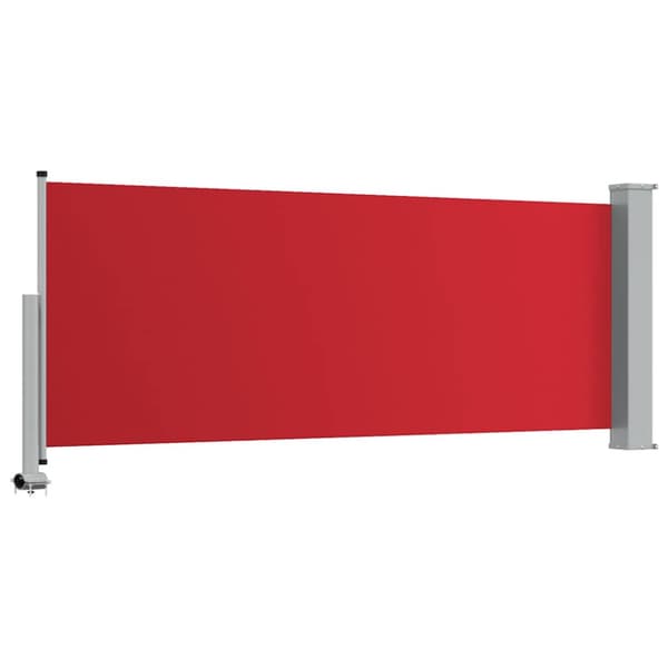 Infällbar sidomarkis 100x300 cm röd