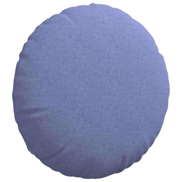 Sittkuddar 2 pcs Jeansblå Ø50 x 19 cm tyg
