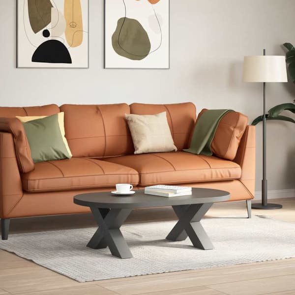 Soffbordsben X-formade 2 st antracit 60x(30-31) cm stål