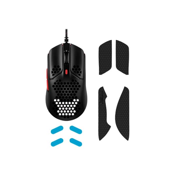 HyperX Pulsefire Haste - mus - USB 2.0 - svart / röd