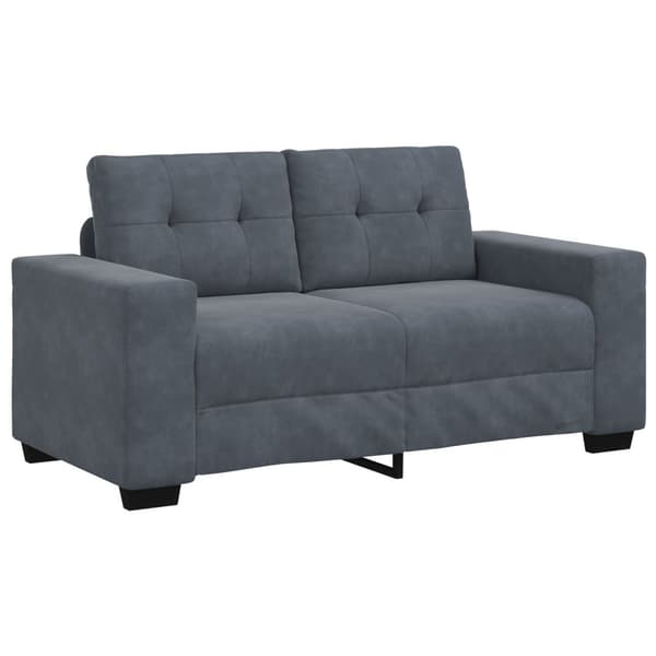 Soffset 3 pcs Mörkgrå 221 x 80 x 80 cm Sammet