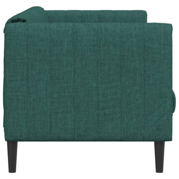 Soffa 3-sits mörkgrön tyg