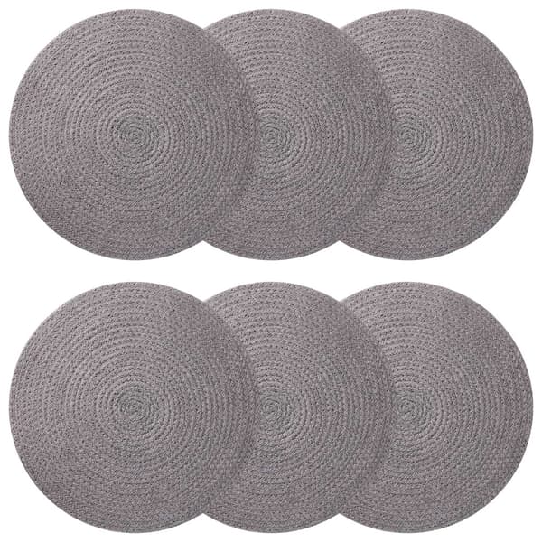 Jute Placemats 6 st Grå 100% Tossa Jute