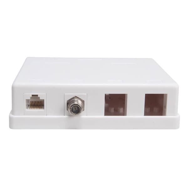 Uttagsbox Keystone CAT6 UTP 4 Portar