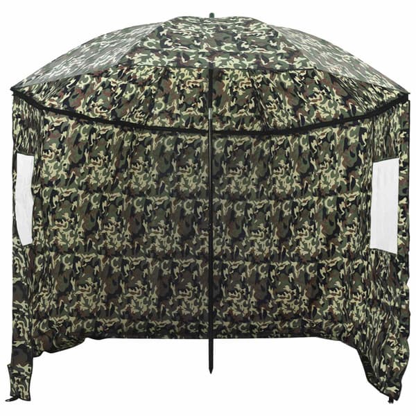 Fiskestångsparaply Kamouflage 220 x 185 cm Oxford Polyester