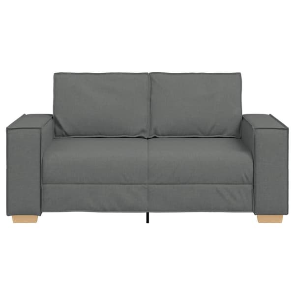 2-sitssoffa mörkgrå 160x78x84 cm tyg