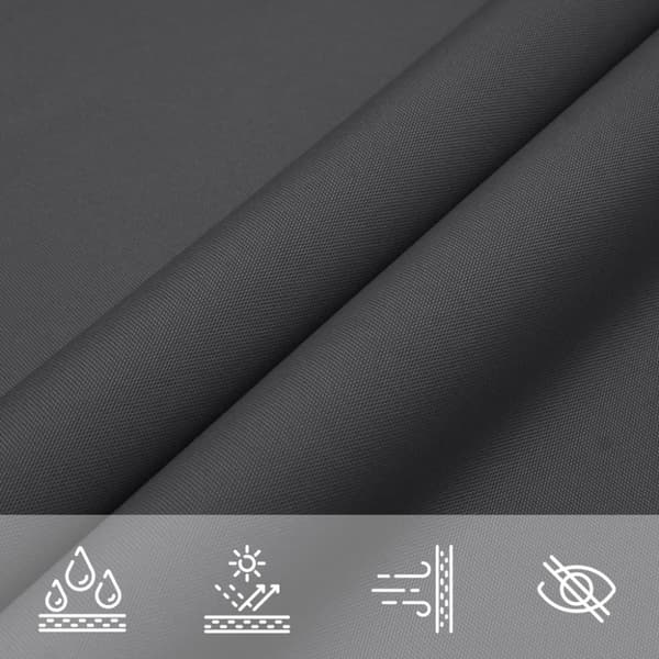 Solsegel antracit 2x2x2 m 100% polyesteroxford