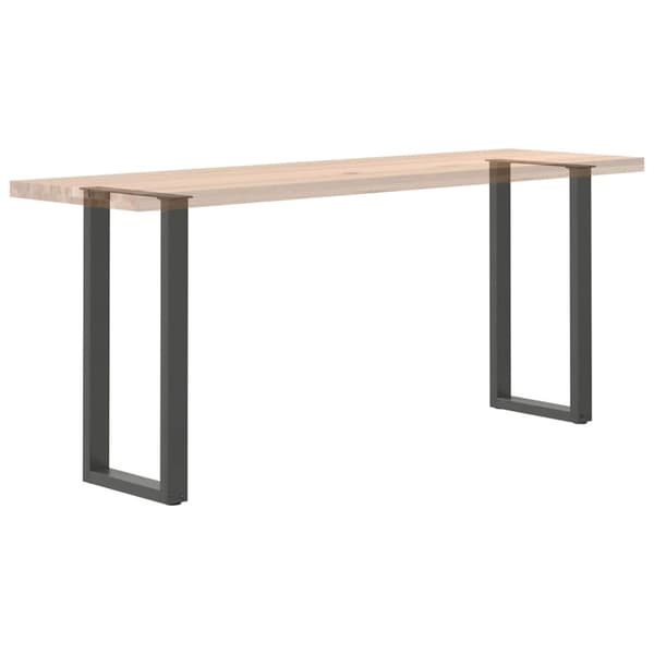 Konsolbordsben U-formade 2 st antracit 28x(72-73) cm stål